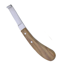 Hoof knife Natural wood Handle